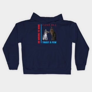 Love All Trust A Few Cute Design Kids Hoodie